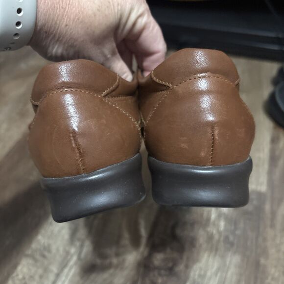 SAS Roamer Women's Sz 8 M Saddle Brown Leather Comfort Shoes - Picture 4 of 9